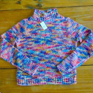 Turtleneck Multi-color Sweater (XS)